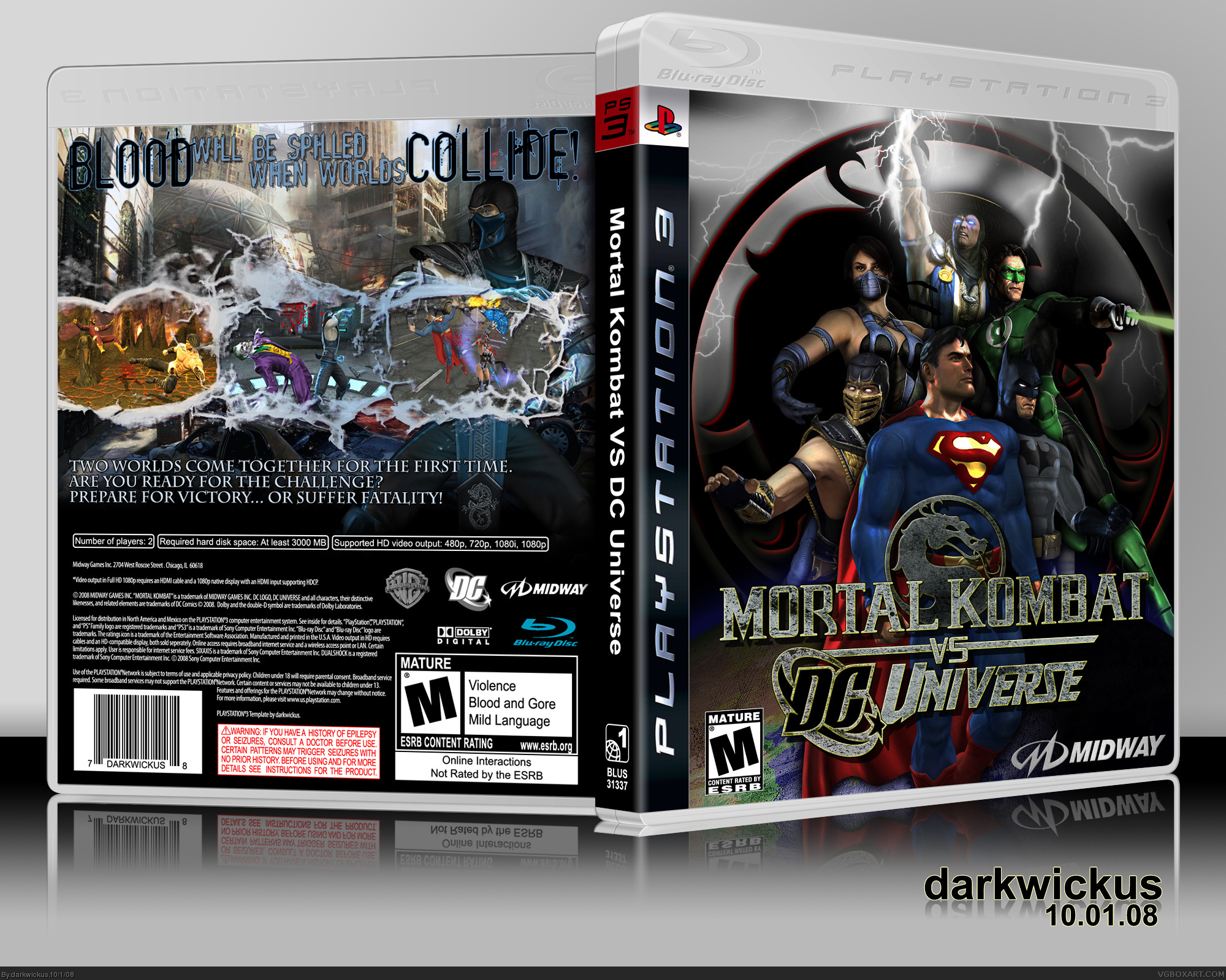 Mortal Kombat vs. DC Universe (Xbox 360) (gamerip) (2008